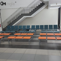 Chaise de rangée d'aéroport Pu personnalisée 3 places, Station d'arrêt de Bus, banc d'hôpital Public pour zone d'attente