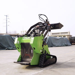 Mini chargeuse à direction compacte efficace EPA Chargeur frontal Moteur Honda amélioré Dissipation thermique sur chenilles Déplacement à haut rendement - Product Image 5