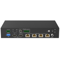 18Gbps 1x4 4K UHD HDMI HDBaset Splitter Kit de amplificador de distribución 4 receptores