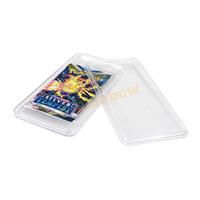 Boîte de protection vide en plastique transparent pour booster pack de cartes Pokémon Silver Tempest Foil avec section pour étiquette