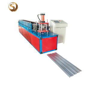 เครื่องขึ้นรูปม้วนเหล็กสำหรับทำประตูเหล็กเคลือบสีแบบอัตโนมัติควบคุมด้วย PLC รุ่น 90-144 สำหรับโครงประตูเหล็กสำหรับประเทศชิลี - Product Image 1