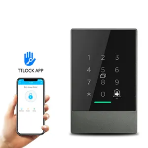 Tahan Air IP66 Tanpa Kunci Masuk Kartu RFID Password DC12V Jarak Jauh TTlock Bel Pintu Akses Kontrol Sistem