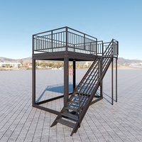 Serres en verre préfabriquées à assemblage rapide pour balcon extérieur au 2ème étage, en kit, avec structure standard