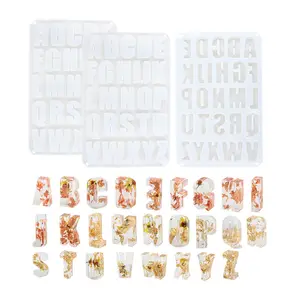 26个字母透明模具字母硅胶模具A-Z大英文字母创意手工摆件硅胶蛋糕装饰