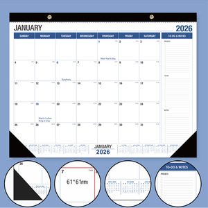 Xuyên biên giới cho Amazon lớn 18 tháng lịch bàn tường đơn giản lập kế hoạch Máy tính để bàn đồng hồ hiển thị khuyến mãi-25-26 Lịch Tiếng Anh - Product Image 4