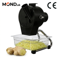Máquina Cortadora de Ajo Eléctrica Comercial Mond.uk JS-150W, Acero Inoxidable SUS304, Trituradora Automática de Jengibre, Cortadora de Cebollín