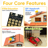 Kit STEM de Madera Zetok para Casa Inteligente DIY con Placa Controladora y Tutorial de 16 Lecciones, Regalo Educativo para Niños de 8+ Años