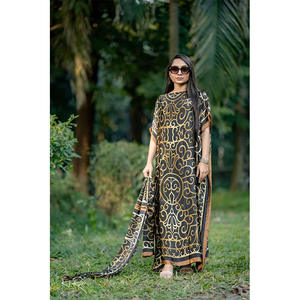 Gonna lunga estiva Casual da donna nuovo abito in broccato stile africano abito in seta traspirante protezione solare abbigliamento per <span class=keywords><strong>zia</strong></span> - Product Image 3