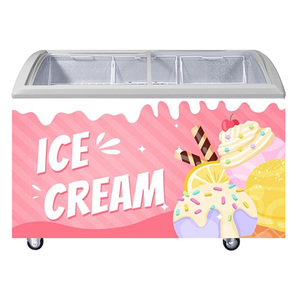 Decoración Temática de Verano, Adhesivo de PVC Brillante Autoadhesivo, Accesorios de Helado Artificial, Adhesivo de Vinilo Rectangular para Refrigerador - Product Image 2