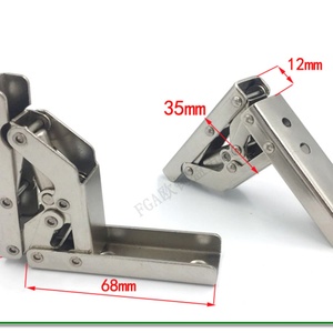 90 Degree Bridge Hinge for Kitchen <b>Steel</b> Folding Hinge <b>Bracket</b> 180 Degree Opening <b>Angle</b> No Punching Required Foldable Hinges - Product Image 6