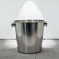 Set Ember Es Stainless Steel 304 Ramah Lingkungan dengan Gagang Bermotif Bunga, Tutup, Gelas Anggur Merah, Penjepit Es - Desain Minimalis Modern