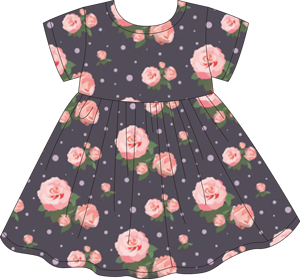 En stock, robe d'été pour filles, nouvelle robe <span class=keywords><strong>à</strong></span> manches courtes <span class=keywords><strong>à</strong></span> imprimé floral <span class=keywords><strong>rose</strong></span>, confortable et douce pour la peau, robe de princesse décontractée pour filles - Product Image 5