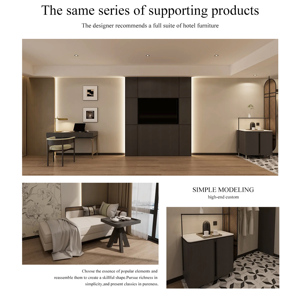 Nội thất khách sạn phong cách hiện đại, giá sỉ nhà máy, đẹp mắt, dành cho dự án khách sạn, phòng ngủ. - Product Image 2