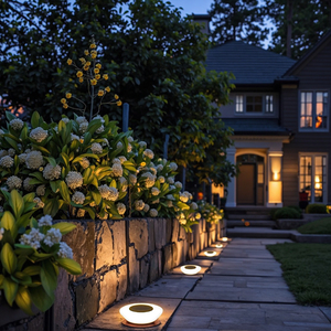 Năng lượng mặt trời Vườn <span class=keywords><strong>Led</strong></span> IP65 không thấm nước 3500k Trắng ấm sàn & bãi cỏ cảnh quan dưới lòng đất ánh sáng - Product Image 1