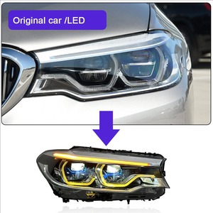 ชุดไฟหน้า LED 12V รุ่นใหม่ประสิทธิภาพสูง ดีไซน์แข็งแรงทนทาน สองสี สำหรับรถยนต์ซีรีส์ 5 ปี 2018-2020 G30 G38 ดีไซน์สองสี - Product Image 6