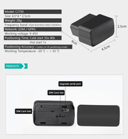 Conector OBD2 CJGPS CJ750 Yuntrack, Dispositivo de Rastreo GPS con Función de Escucha Espía y SOS