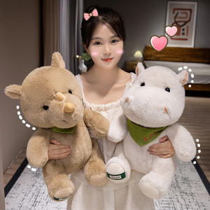 Juguete de Peluche Suave con Forma de Hipopótamo y Rinoceronte, Nuevo Estilo, para Niños, Regalo de Cumpleaños - Product Image 3