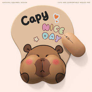 Repose-poignet de souris 3D en silicone antidérapant pour <span class=keywords><strong>ordinateur</strong></span> de bureau, idéal pour les jeux e-sport, motif cœur, pour filles et hommes - Product Image 2