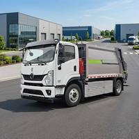 Camión de Basura Eléctrico Shacman Dechuang, Cero Emisiones, Carga Trasera, Compactador de Residuos Municipales
