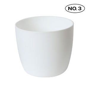 Maceta Redonda Blanca Compacta de PP Plafarm con Sistema de Autorriego para Hogar, Oficina, Escritorio, Patio y Vivero - Product Image 4