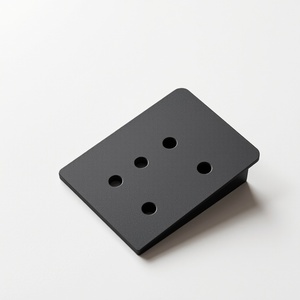 高品質黒炭素鋼片面レーザー切断ブラケット耐久性と耐腐食性産業用 - Product Image 1