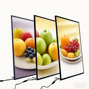 Moderno LED pubblicità scatola di luce per il latte negozio di tè luminoso verticale <span class=keywords><strong>Display</strong></span> Menu Rack listino prezzi Snack tavolo ordine Bar - Product Image 1