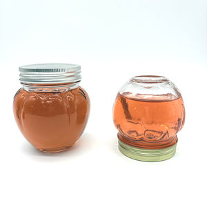 برطمان زجاجي شفاف للتخزين مع مسمار من الزجاج بتصميم جديد برطمان فارغ من الزجاج على شكل يقطين - Product Image 4