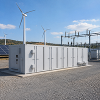 Conteneur BESS 1-5 MWh Lithium-ion LiFePO4 pour Stockage d'Énergie Solaire et Éolienne Hybride, RS485, Refroidissement Liquide, Réduction des Picots de Consommation, OEM BOX-E001