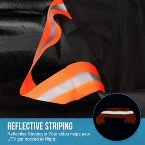 ผ้าคลุมรถแบบกันน้ำและกันฝุ่น ผลิตจากผ้า Oxford 420D สีดำ สำหรับรถโกคาร์ท  วัสดุ PEVA ปกป้องรถของเกษตรกร - Product Image 4