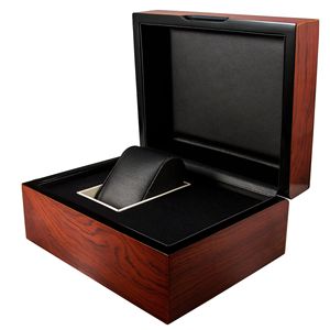 Hot Sell Luxury Factory Wine <b>Red</b> Custom Logo Display Packaging Wooden Jewelry <b>Box</b> Organizer for Watches - Product Image 4