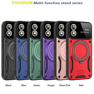 Funda de armadura magnética para <span class=keywords><strong>Motorola</strong></span> <span class=keywords><strong>Moto</strong></span> G84 G04 G24 G34 E13 <span class=keywords><strong>G22</strong></span> G10 G20 G30 G54 protección de lente de cámara de alimentación cubierta de soporte giratorio - Product Image 6