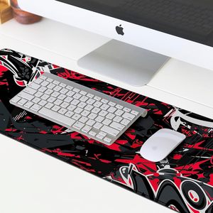 Tapis de souris XXL, tapis de souris de jeu étendu, grand tapis de bureau, 31,06 " x 11,8 ", clavier, ordinateur portable, tapis de souris <span class=keywords><strong>rouge</strong></span>, jeu à domicile, travail - Product Image 4