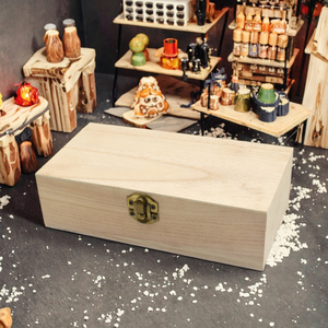 Caja de Madera Rectangular de Paulownia para Regalos de Navidad, Almacenamiento de Maquillaje, Grabado Láser, Transferencia Térmica, Sublimación, Manualidades - Product Image 3