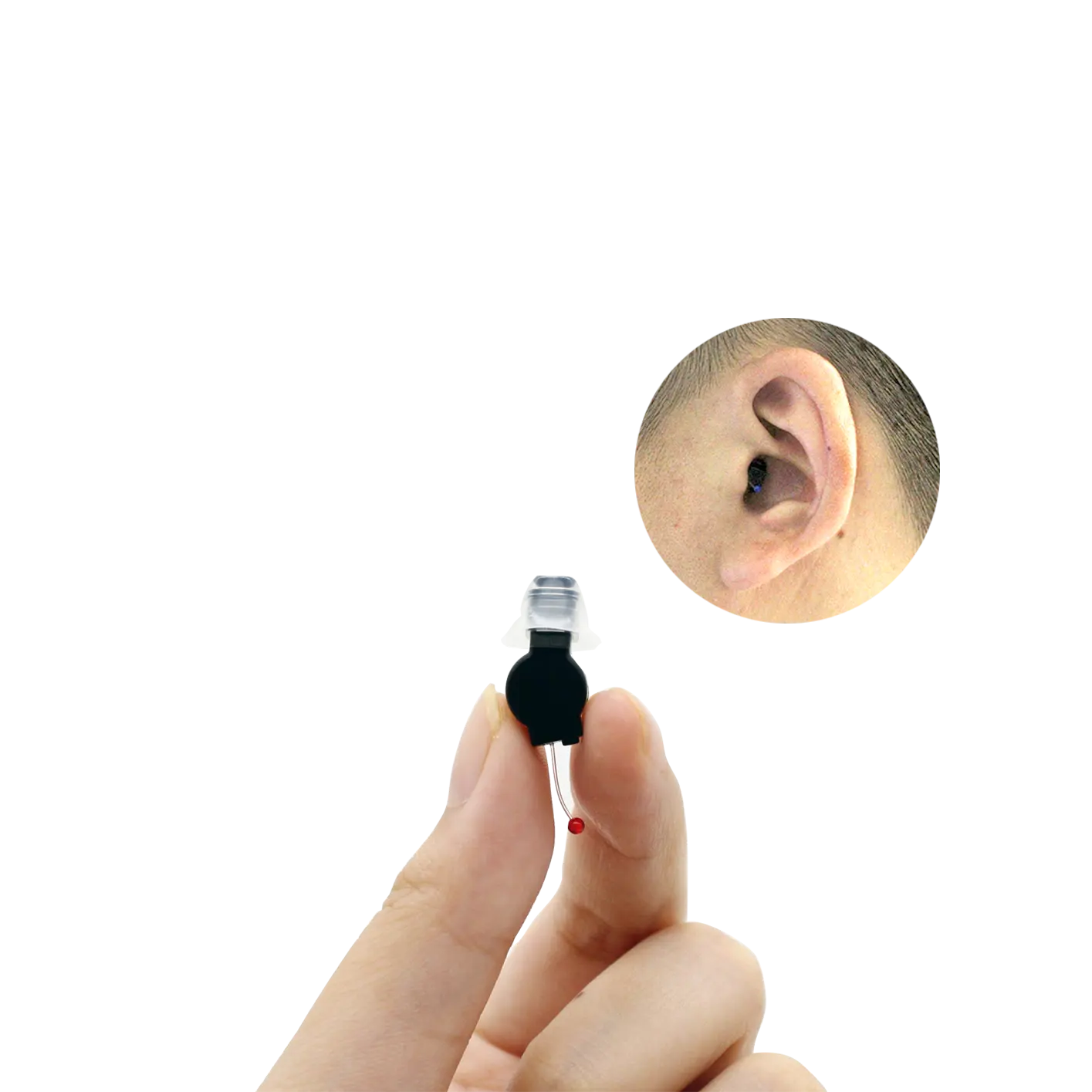 منتجات جديدة صينية جديدة فائقة الصغر غير مرئية صغيرة قابلة لإعادة الشحن جهاز مساعدة على السمع للأذن CIC من أجل الصمم