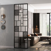 Paravent de séparation en acier inoxydable 304, style Art déco méditerranéen, avec thème anniversaire, pour la décoration intérieure des halls d'hôtel