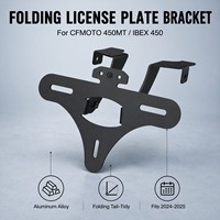 Support de plaque d'immatriculation pliable, éliminateur de garde-boue arrière compatible avec CFMOTO 450MT / IBEX 450 2024-2025