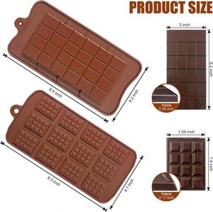 Moule en silicone antiadhésif de qualité alimentaire pour gaufres et barres énergétiques au chocolat, vente en gros sur mesure - Product Image 2