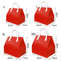 Sac isotherme à emporter en feuille d'aluminium non tissée imperméable à l'eau de taille de logo personnalisé en gros sac isotherme à isolation thermique à usage intensif