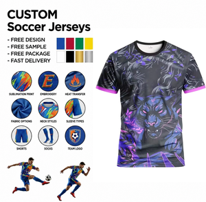 Aangepaste voetbalkleding voor nationale teams, korte broek, UV-bescherming, sneldrogend, ademend polyester, 3D-sublimatie, geborduurde naam en nummer - Product Image 1