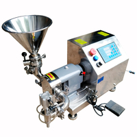 Machine complète pour bouteilles machine de remplissage semi-automatique de cônes de tubes de lait condensé de compote composite