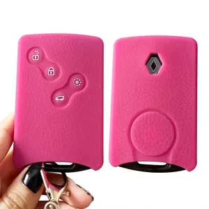 Coque <span class=keywords><strong>de</strong></span> protection en silicone noir anti-rayures pour clé <span class=keywords><strong>de</strong></span> <span class=keywords><strong>voiture</strong></span> Renault Clio, Captur, <span class=keywords><strong>Zoe</strong></span>, Laguna, Megane, Fluence, Scenic - Product Image 1