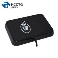 Nuevo lector de tarjetas inteligentes IC de escritorio de largo alcance EMV de 13,56 Mhz con puerto serie HD8N