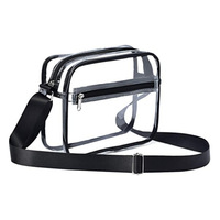 Sac à bandoulière transparent en PVC AL, nouveau, portable, pour voyage, portefeuille, boîte de rangement pour cosmétiques, moderne et simple