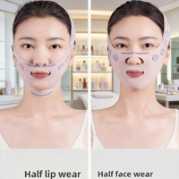 En stock Bandeau liftant pour le visage, amincissant en V, anti-affaissement, pour double menton et plis nasogéniens, utilisation jour et nuit, sangle de remodelage de la ligne du visage