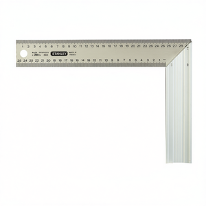 Équerre carrée Stanley en acier inoxydable 280 mm fabriquée en France pour la menuiserie et la travail du bois - Product Image 2