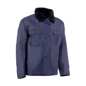Parka - CH322 M Choiva - Colore: Blu navy - Chiusura con cerniera frontale con patta e bottoni a pressione. Due tasche con - Product Image 1