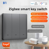 Interrupteur intelligent B1 pour Zigbee avec écran tactile 10A 1/2/3 voies, durable et facile à installer