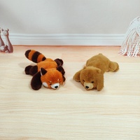 Peluches Adorables : Panda, Petit Raton Laveur, Renard, Paresseux, Palm Treasure – Compagnon de Table, Cadeau Personnalisable pour Filles
