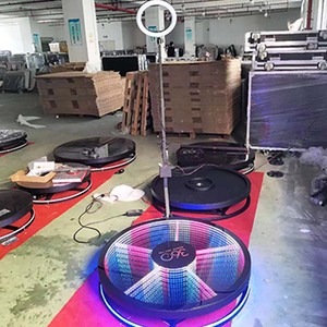 Control remoto inteligente de cabina de fotos de vídeo giratoria 360 para teléfonos inteligentes/iPad/SLR Construcción de metal Impresión instantánea Comercial - Product Image 6