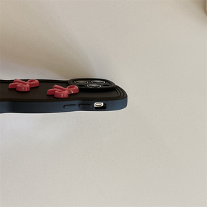 Custodia per telefono con bordo ondulato, elegante, 3D, con fiocco a nastro, per <span class=keywords><strong>iPhone</strong></span> 17 16 15 14 13 <span class=keywords><strong>12</strong></span> <span class=keywords><strong>Pro</strong></span> Max, in TPU morbido, <span class=keywords><strong>protettiva</strong></span> - Product Image 4